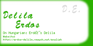 delila erdos business card